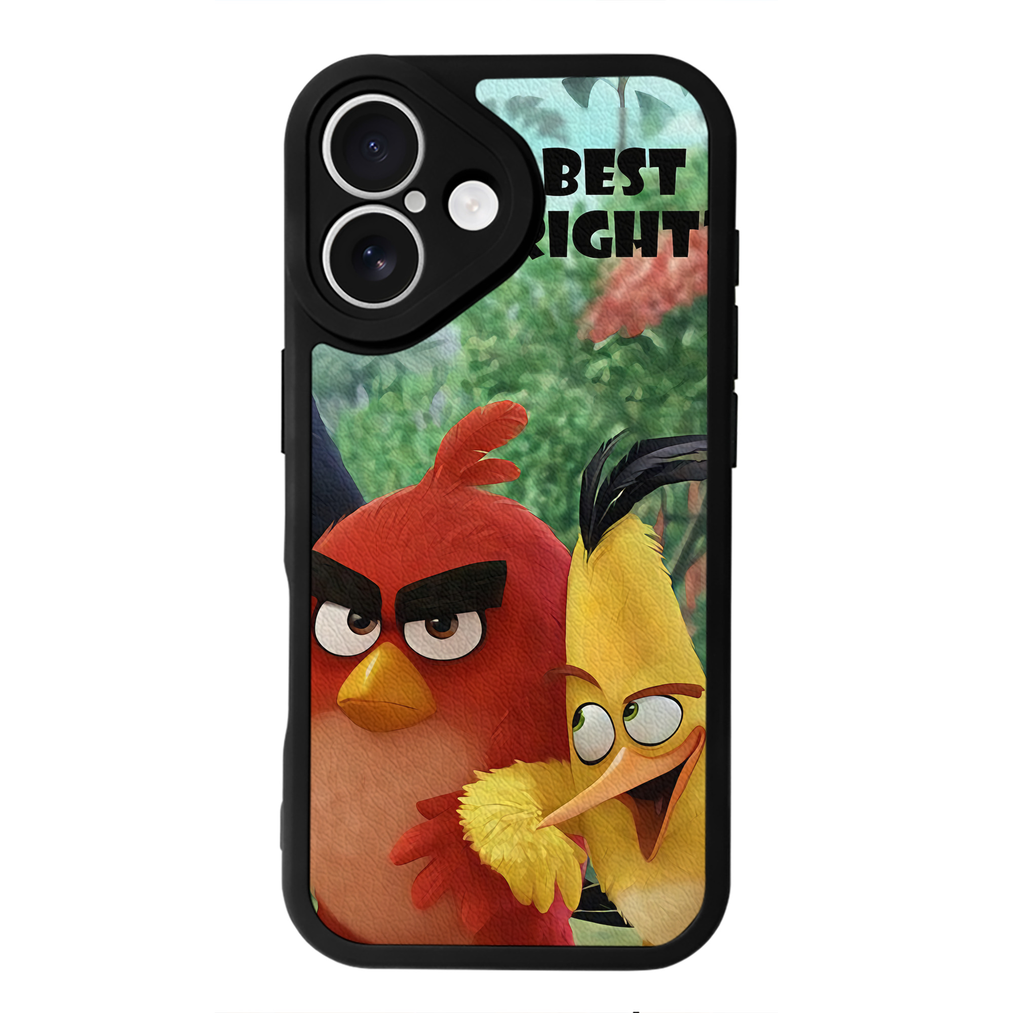 （画像用） Angry Birds アングリーバード 【iPhone 16シリーズ対応】シリコンスマホケース（レザー調） 材質：シリコン